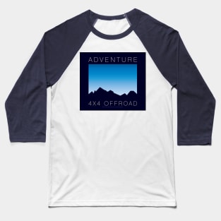 4x4 Offroad Adventure - Blue Skies Baseball T-Shirt